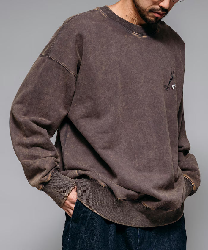 SPE x Purple Gold Hotel x FREAK'S Glow-in-the-Dark Back Print Crewneck Sweatshirt