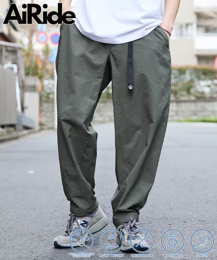 AiRide/Air Ride Wide Silhouette Sheer Sacker Packable Climbing Pants/Quick-Drying/UV Cut [Limited Release] - Olive