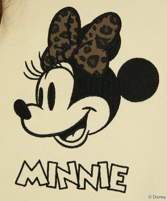 Minnie Mouse/ミニーマウス/ Leopard Print Docking T-Shirt Limited Edition