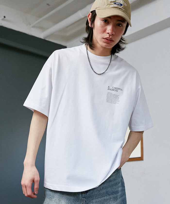 LOVE POP STUDIO CHEERFUL Typography T-Shirt Limited Edition