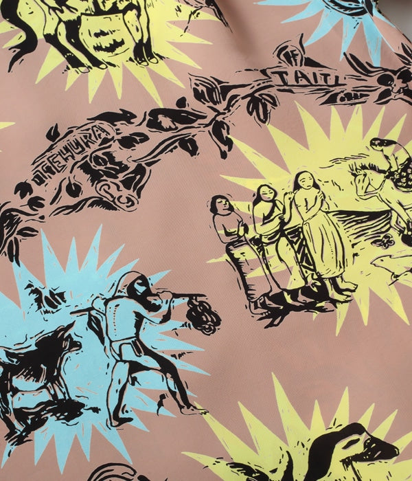 KEONI OF HAWAII “GAUGUIN WOODCUT III(3)” by JOHN MEIGS