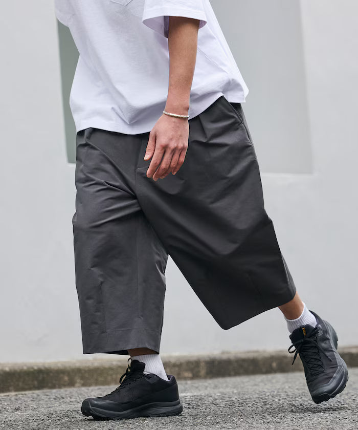 Limited Release Drymix(R) Dry Mix Wide Silhouette Tuck Three Quarter Pants Quick Dry UV Cut