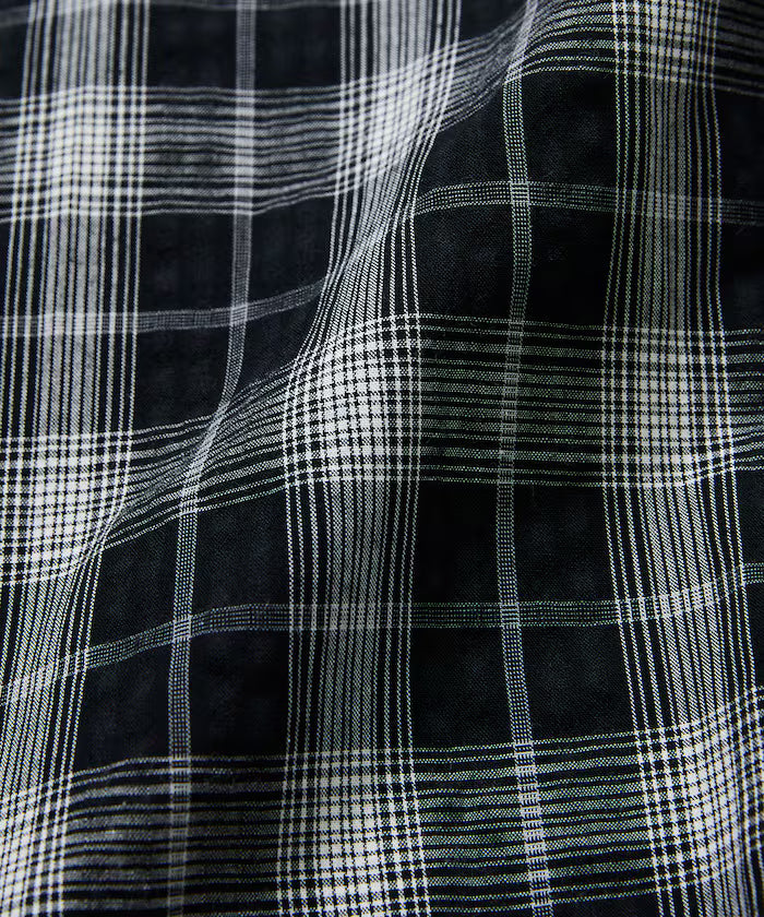 Relax Fit Regular Collar Sheer Seersucker Short Sleeve Shirt 【Limited Edition】