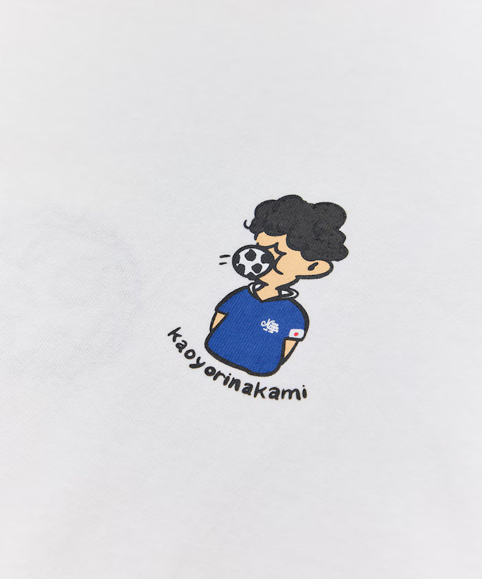 [Starting sale on May 22 at 12:00] kaoyorinakami × FREAK'S STORE/ Kaoyorinakami limited edition soccer ball boy Tee