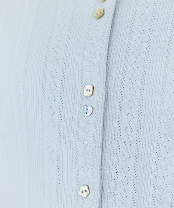 Knitted Cardigan with Variation Buttons