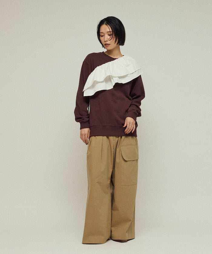 Organic Cotton Multiway Color Sweat / Back毛 Sweat / Set Item