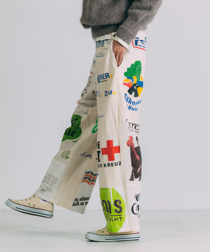 vintage European eco bag remake pants