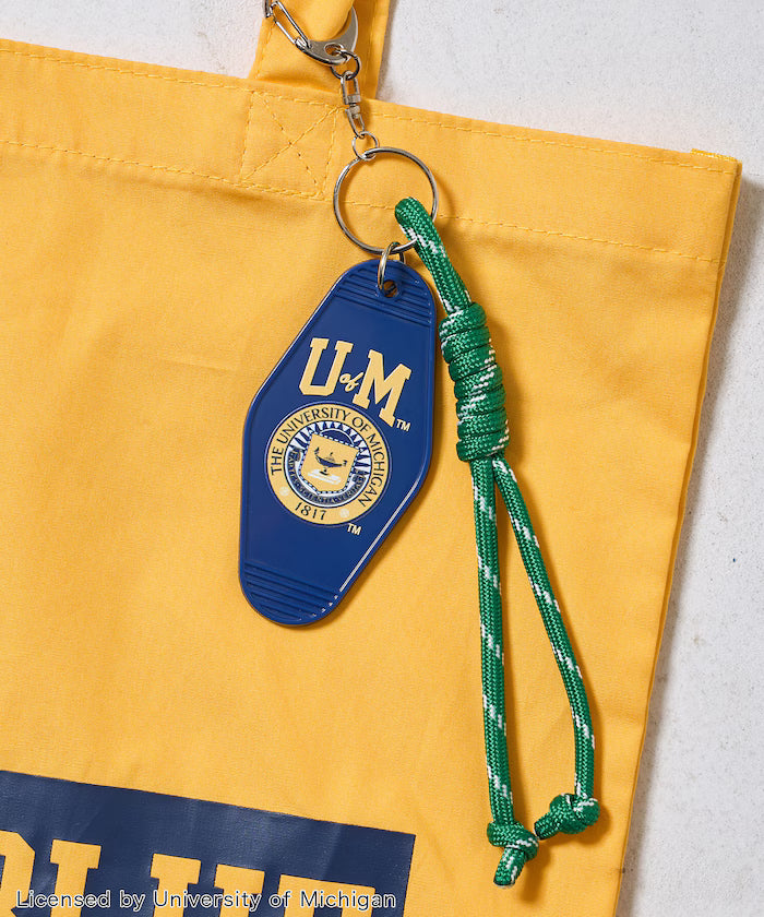 College Logo Tote Bag with Key Charm/A4 Size Tote Bag