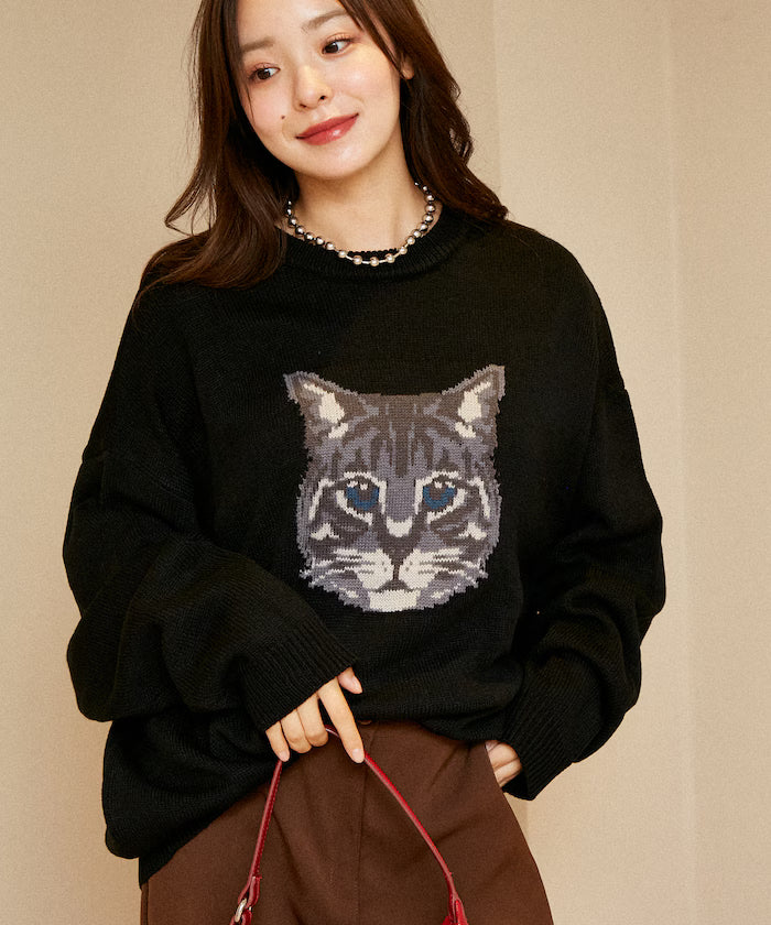 Various Cat Design Knit Limited Edition