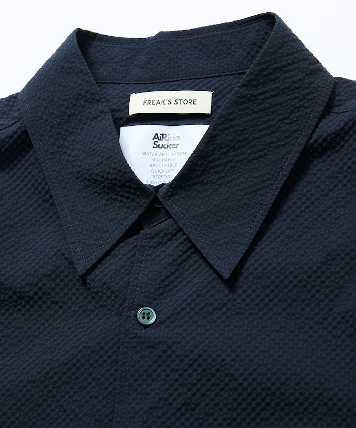 AiRide/AiRide Relax Fit Short Sleeve Seersucker Shirt/Pocketable/Quick Dry/UV Cut [Limited Edition]