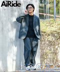 AiRide/Air Ride Relax Fit Packable Travel Set Up/Tailored Jacket/Wide Tapered Pants/Quick Dry/UV Cut 【Limited Edition】 - Charcoal Gray