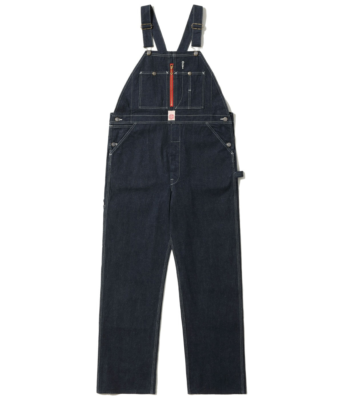 HEADLIGHT 11oz. BLUE DENIM LOW BACK OVERALLS - ONE WASH