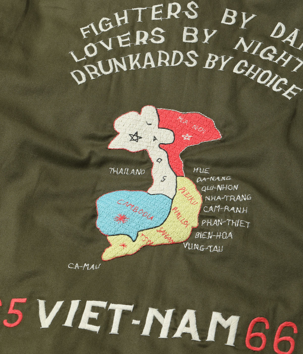 Mid 1960s Style Reversible Vietnam Jacket “VIET-NAM MAP” × “LANDSCAPE”