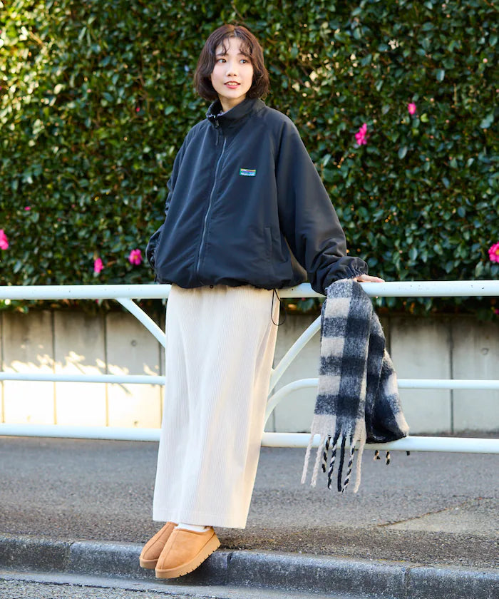 Relaxed Fit Nylon Fleece Reversible Stand Blouson [Limited Edition]