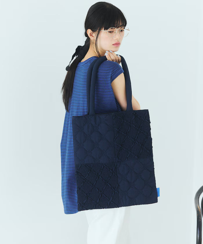 Flower Quilt Patchwork Tote Bag