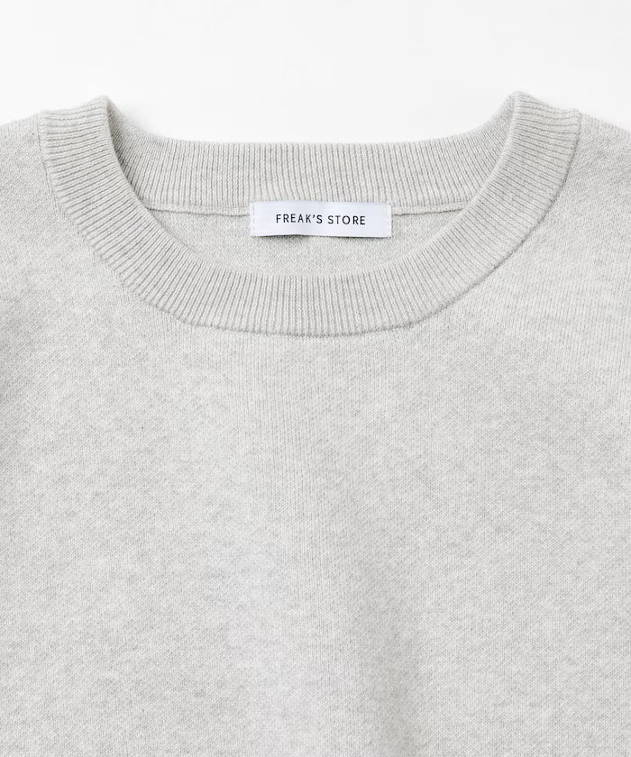 Sweat-like Crew Neck Knit