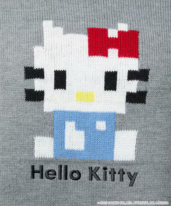 "SANRIO/Sanrio" Pixel Art Jacquard Knit Limited Edition
