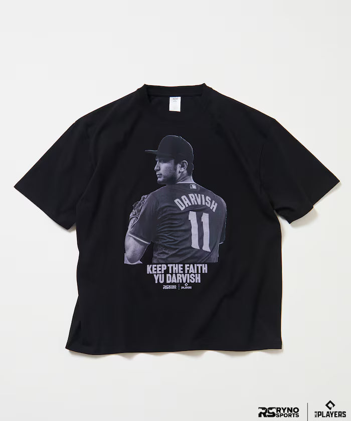 [March 5th 12:00 Release] MLB PLAYERS x RYNO SPORTS x FREAK'S STORE Exclusive [DARVISH] CLOSE UP PHOTO TEE - Black
