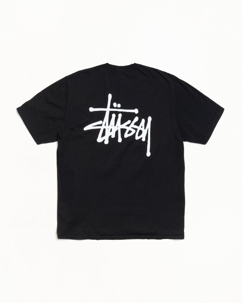 BASIC STÜSSY TEE PIGMENT DYED - Black