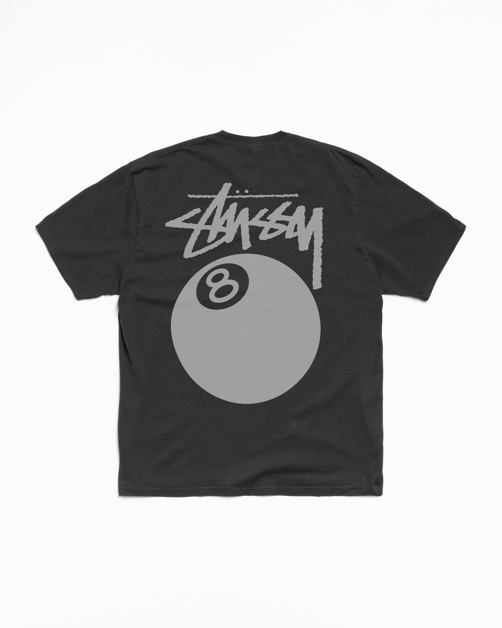 8 BALL TEE PIGMENT DYED - Faded Black