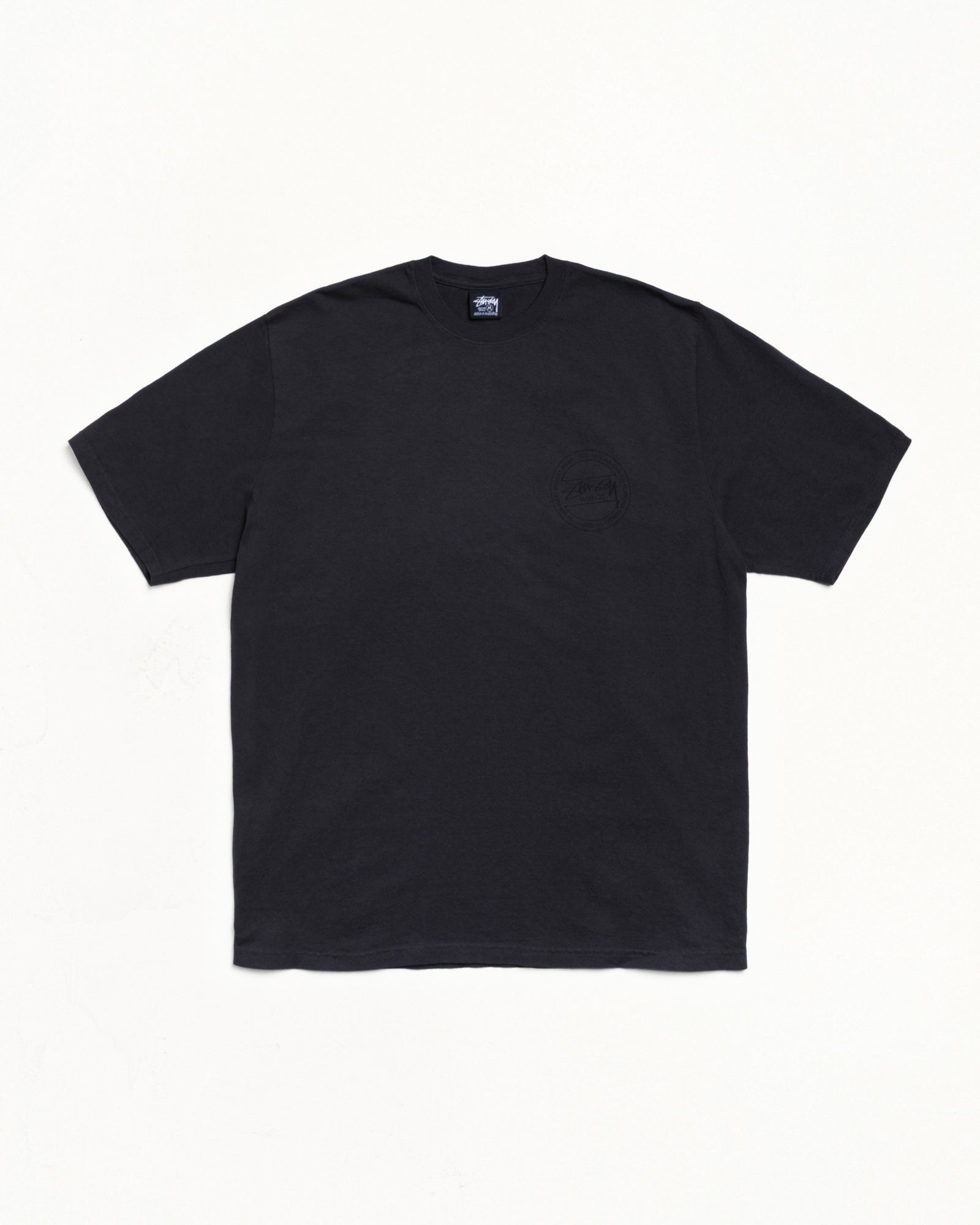 STÜSSY WEAR TEE PIGMENT DYED - Faded Black
