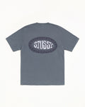 TILE OVAL TEE PIGMENT DYED - Navy