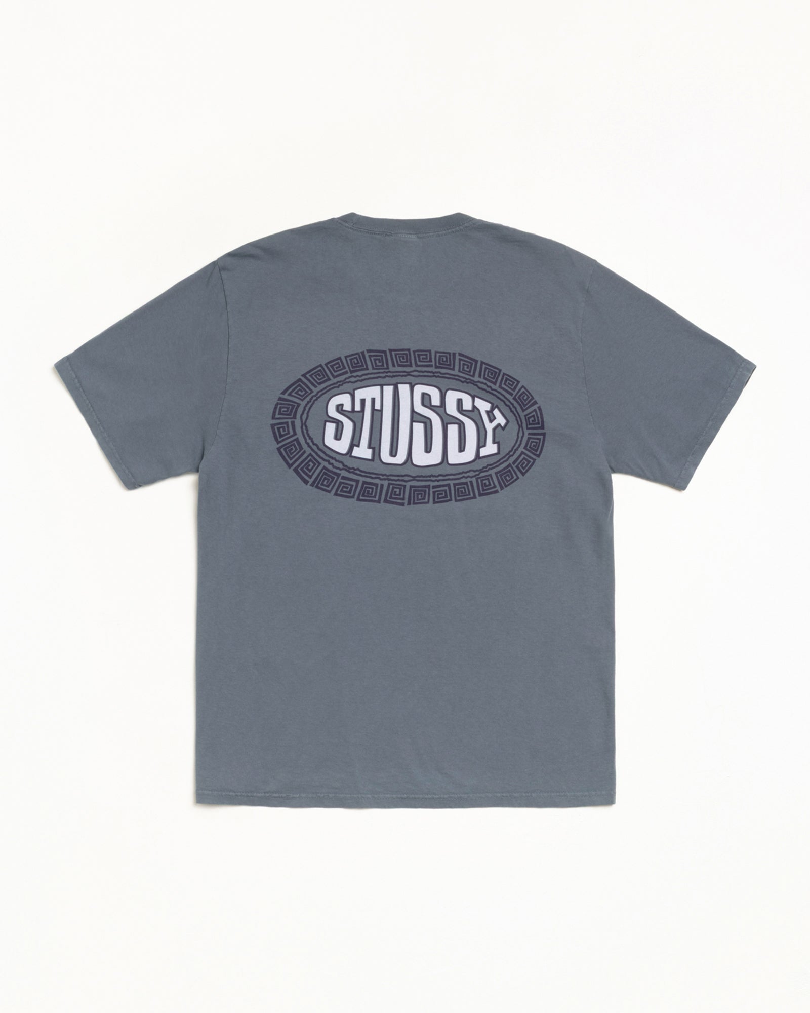 TILE OVAL TEE PIGMENT DYED - Navy