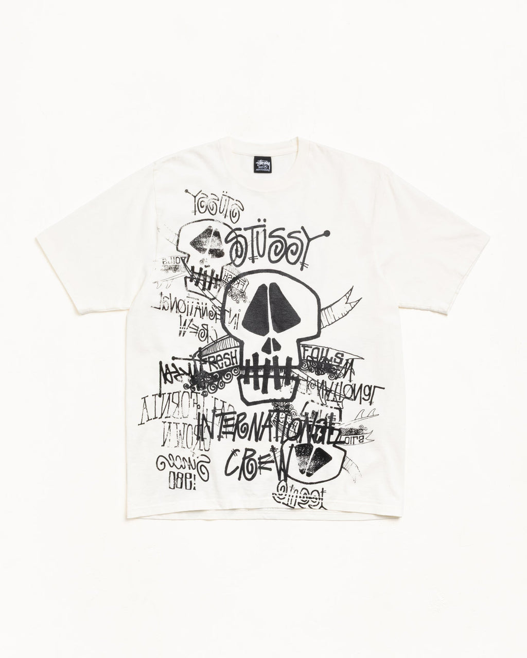 SKULLS TEE PIGMENT DYED - Natural