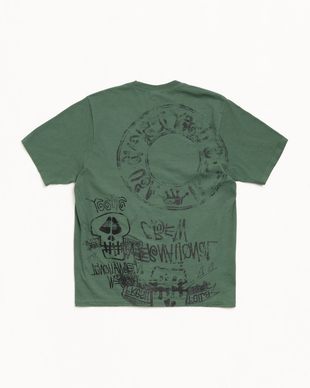 SKULLS TEE PIGMENT DYED