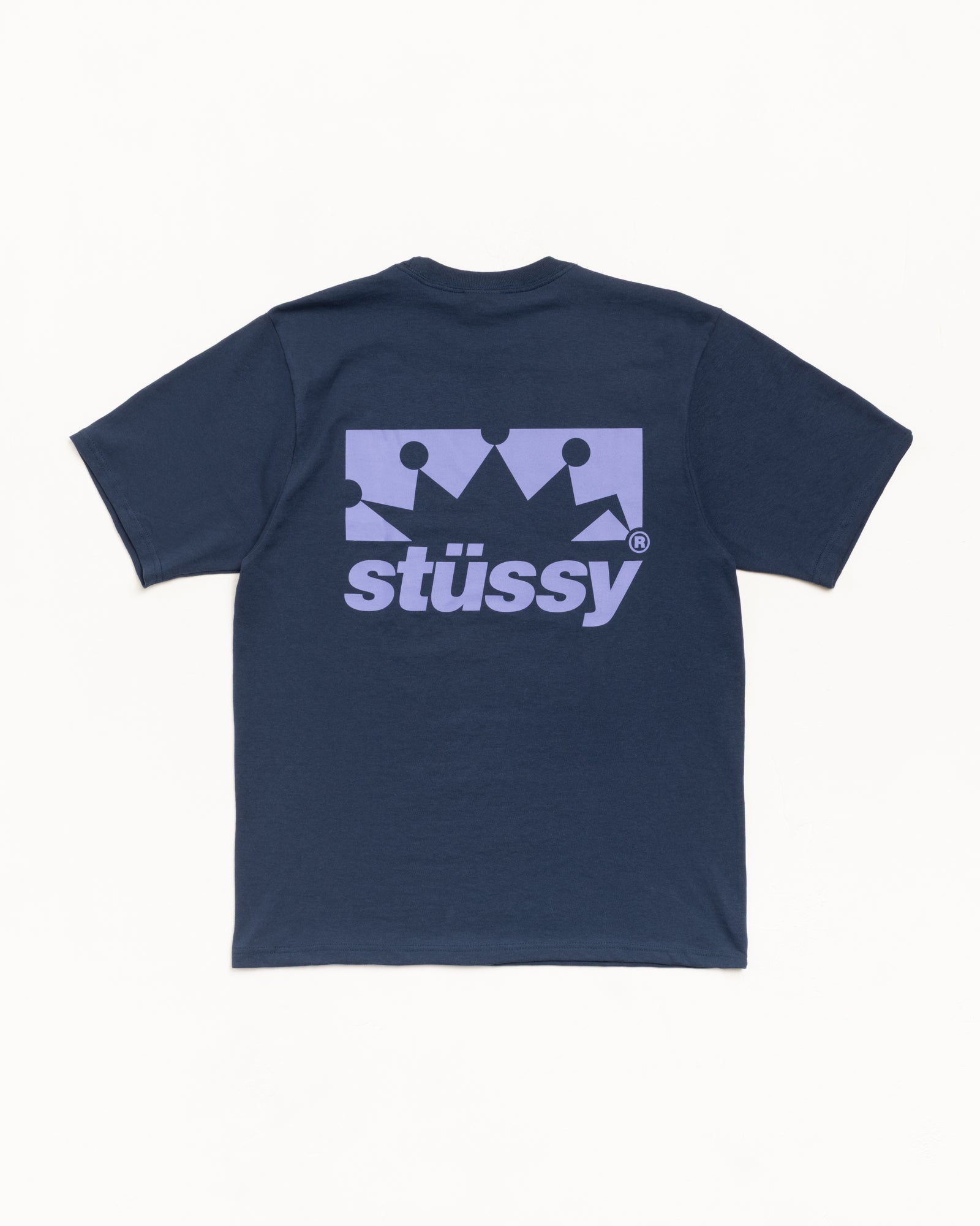 BOX CROWN TEE - Navy