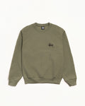 BASIC STÜSSY CREW - Olive