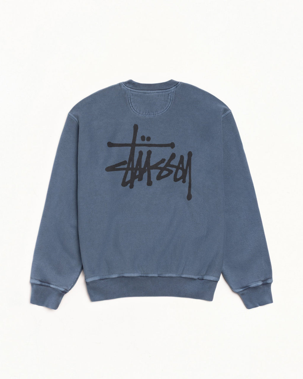 BASIC STÜSSY CREW PIGMENT DYED - Navy
