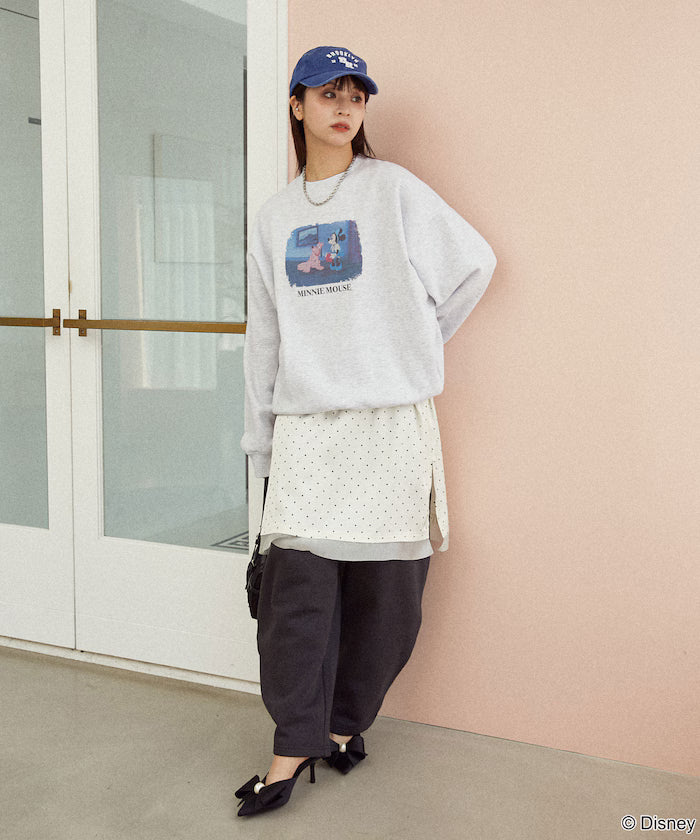 Minnie Mouse/ミニーマウス/Photo Print Crew Neck Sweat Limited Edition