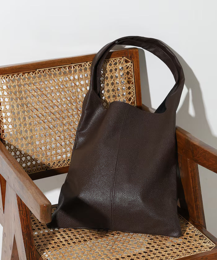 Leather Marche Bag / Leather Marche / Tote Bag / Cowhide / Water-Repellent Leather / A4