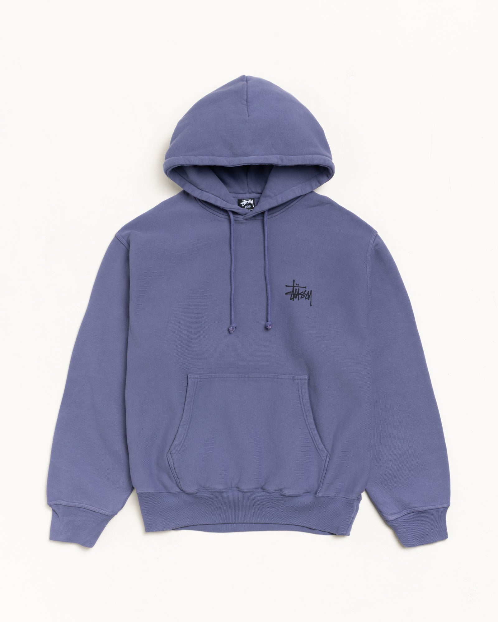 BASIC STÜSSY HOODIE PIGMENT DYED - Grape