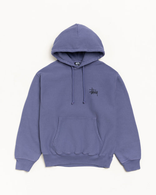 BASIC STÜSSY HOODIE PIGMENT DYED - Grape