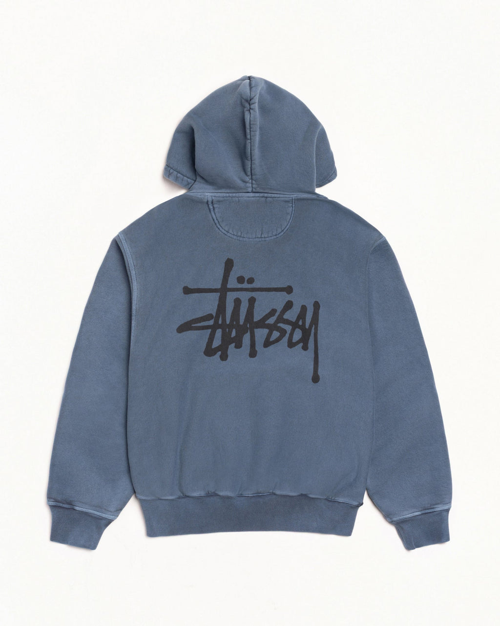 BASIC STÜSSY HOODIE PIGMENT DYED - Navy