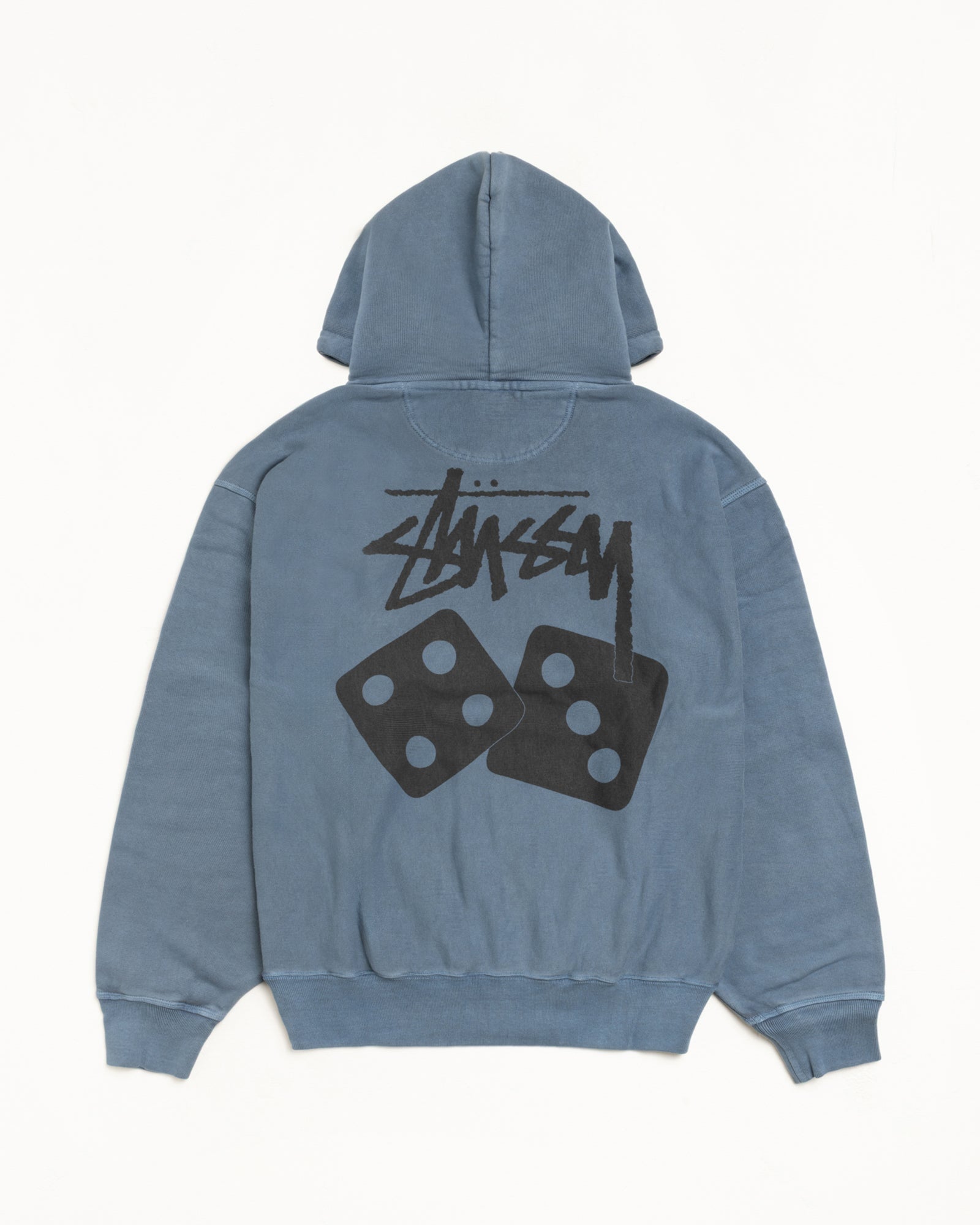 DICE HOODIE PIGMENT DYED - Navy