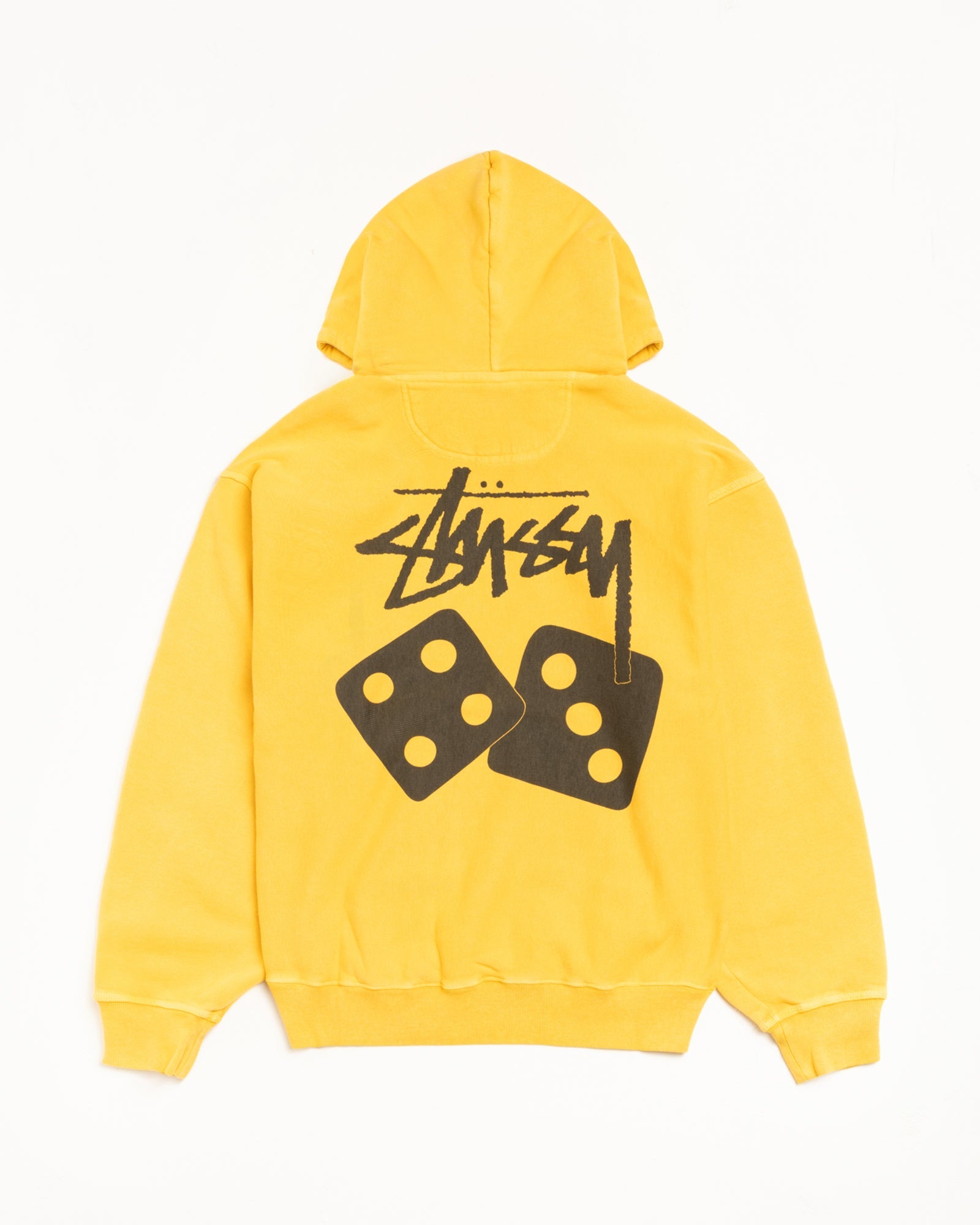 DICE HOODIE PIGMENT DYED - Yellow