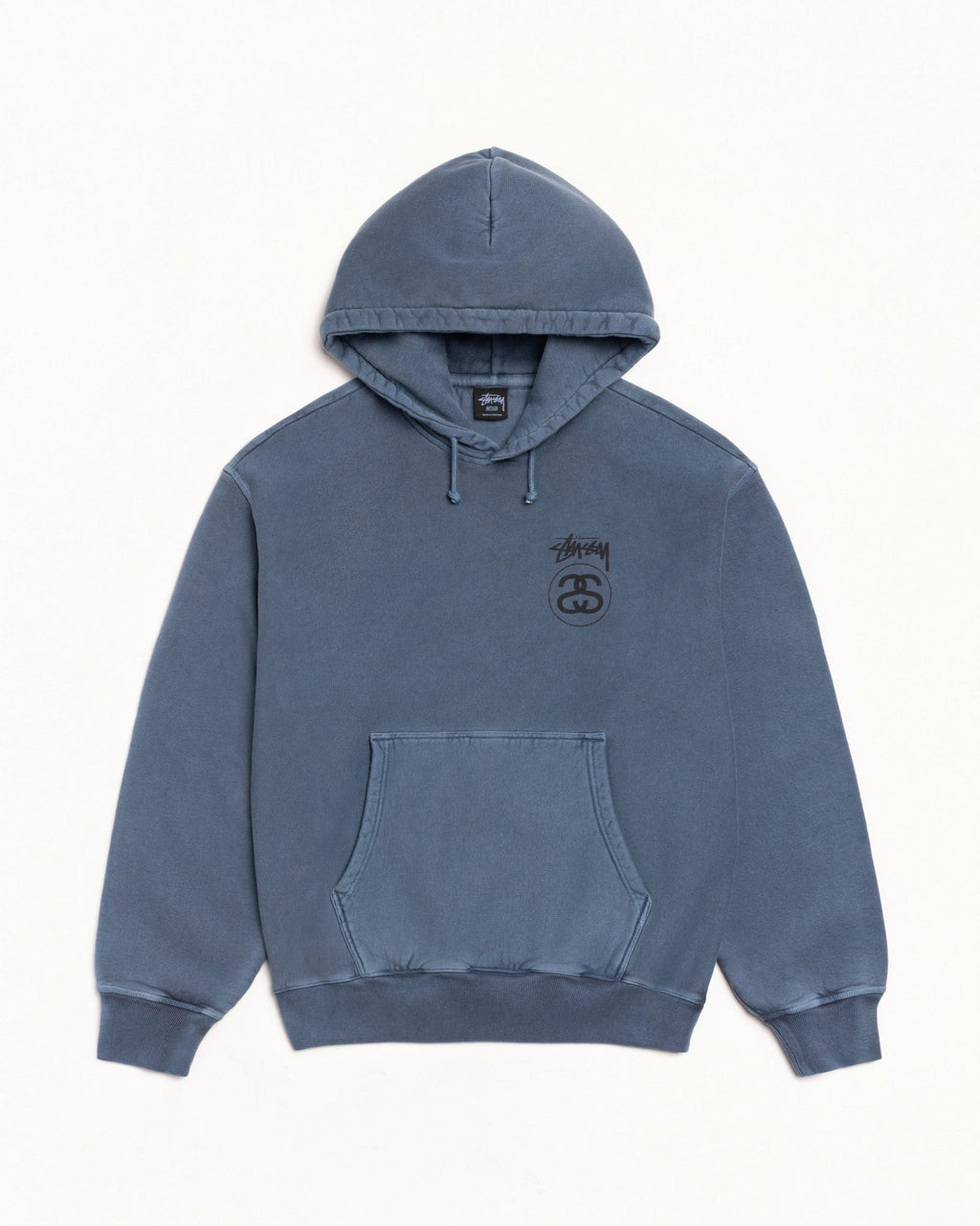 STOCK LINK HOODIE PIGMENT DYED - Navy