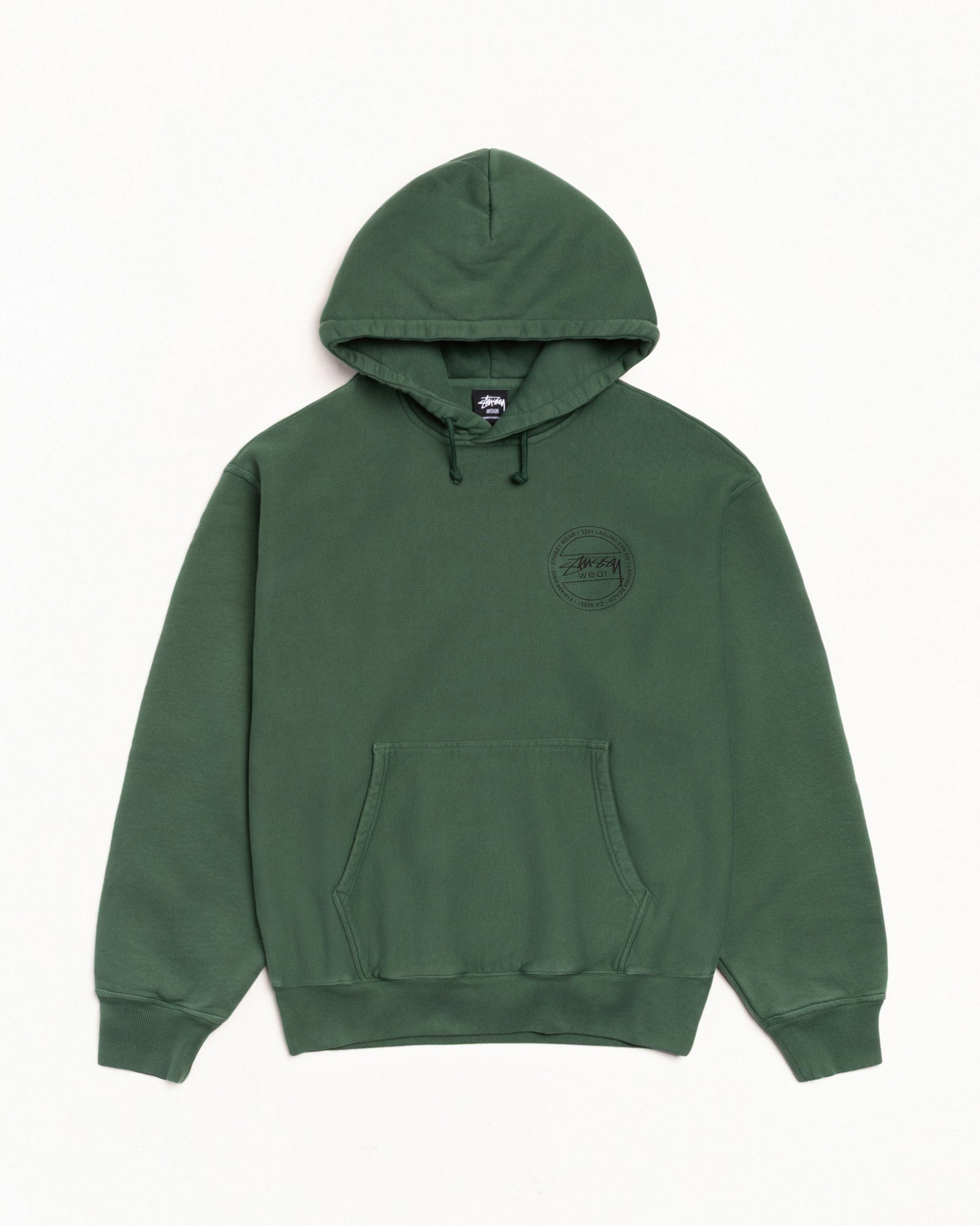 STÜSSY WEAR HOODIE PIGMENT DYED - Pine