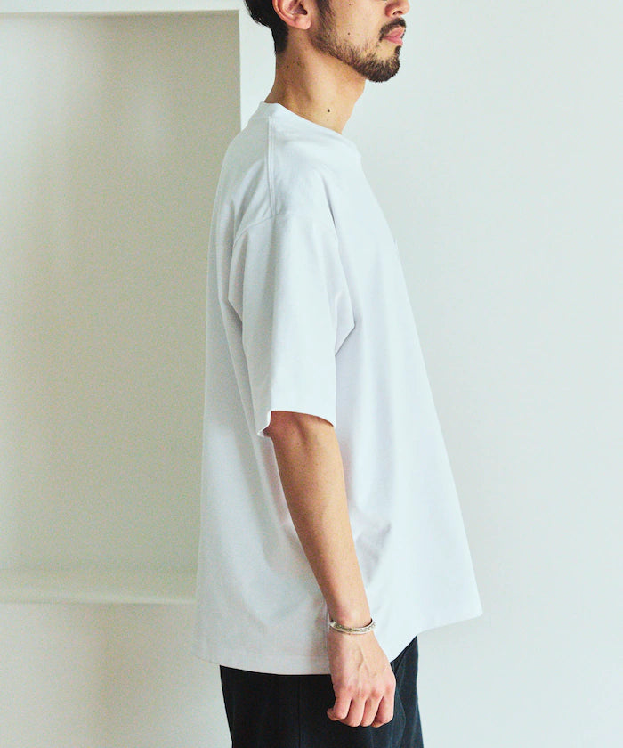 AIRDRY HIGH TECHYARN 7.7oz Big Silhouette Crew Neck Pocket T-Shirt Quick-dry Heat Shield