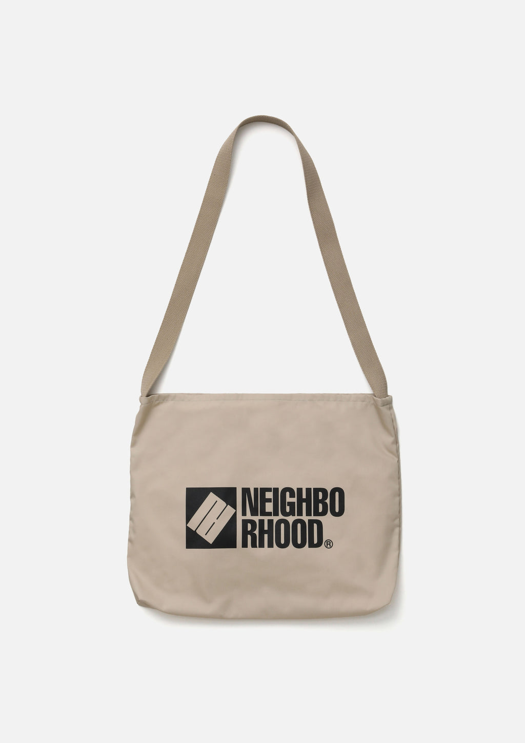 Logo Shoulder Bag - BEIGE