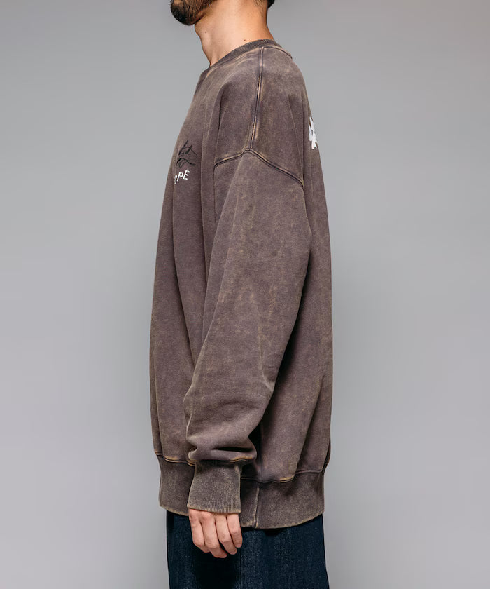 SPE x Purple Gold Hotel x FREAK'S Glow-in-the-Dark Back Print Crewneck Sweatshirt