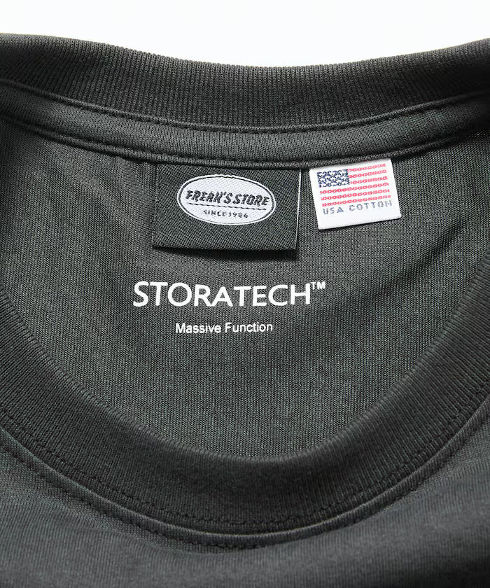 STORATECH Big Silhouette Pocket T-shirt/Antibacterial/Odor-resistant/Antimicrobial/UV Cut/Contact Cooling/Quick Drying 【Limited Edition】