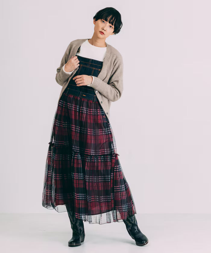 Tulle Docking Salopette Dress