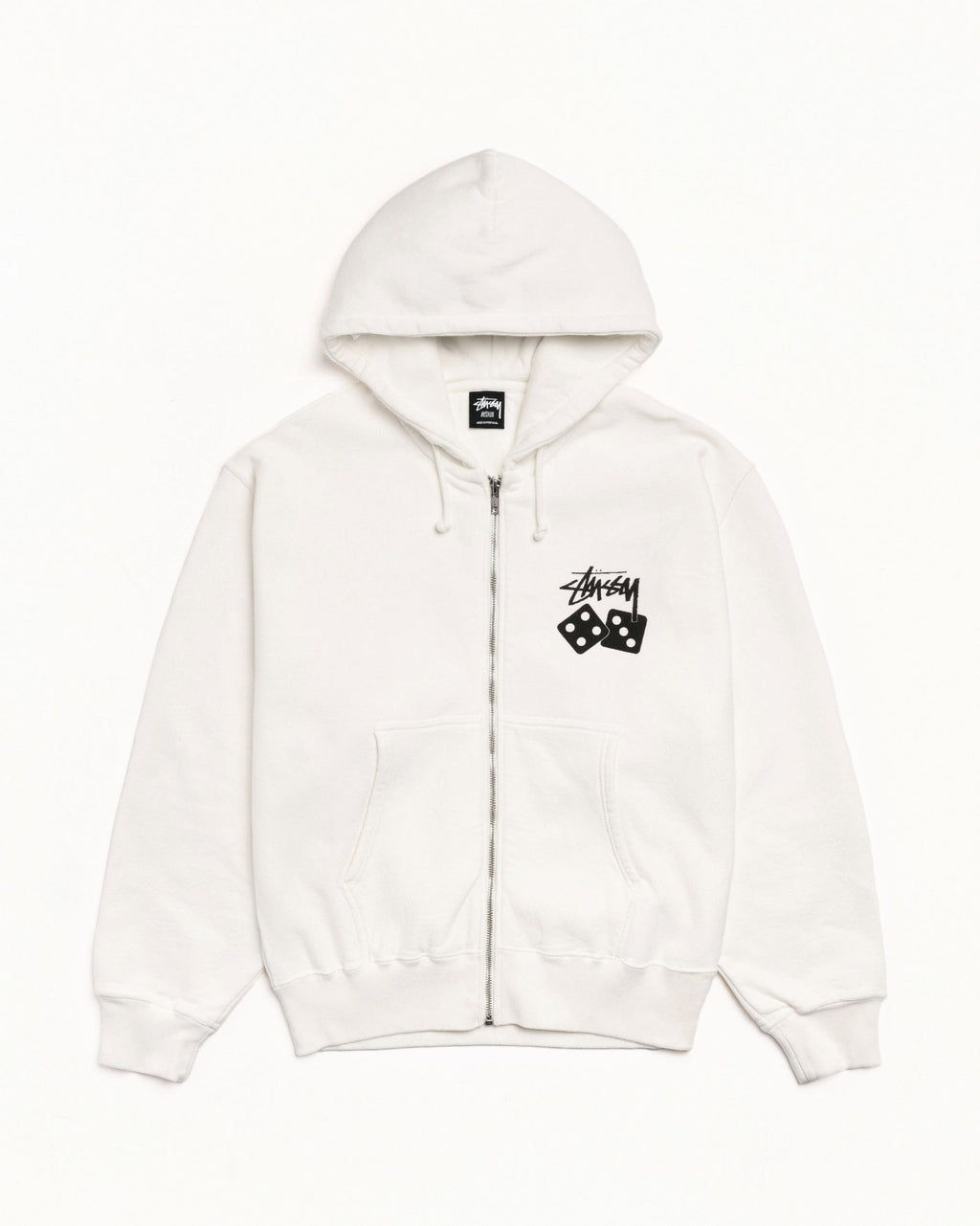 DICE ZIP HOODIE PIGMENT DYED - Natural