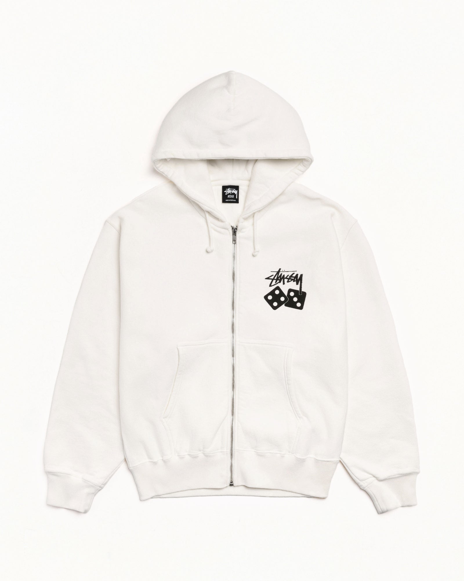 DICE ZIP HOODIE PIGMENT DYED - Natural