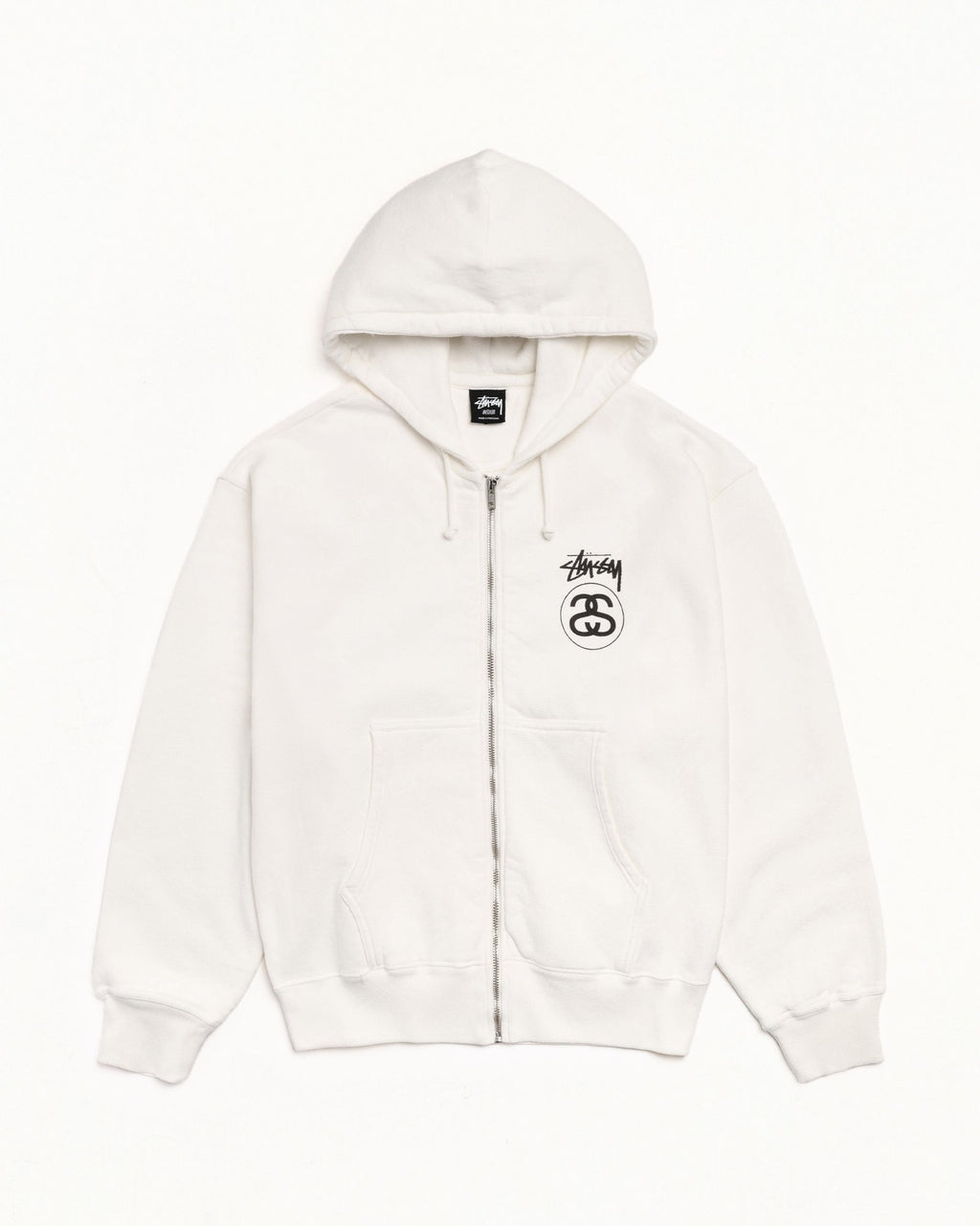 STOCK LINK ZIP HOODIE PIGMENT DYED - Natural
