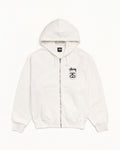 STOCK LINK ZIP HOODIE PIGMENT DYED - Natural